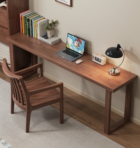 Thêm dài 1.8m rắn gỗ hẹp giao diện điều khiển Bảng bền Ergonomic Bàn máy tính siêu hiện đại làm mát nghiên cứu bảng cho 2/3 người - Product Image 4