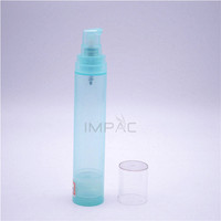 Flacons cosmétiques portables et fins pour crèmes de soin, contenants de 15 ml, 30 ml, 50 ml avec pompe à vide intégrée.