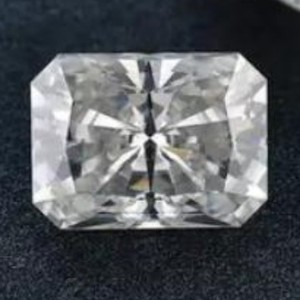 Loose Moissanite Radiant Cut Rectangle D Color White Synthetic Gemstone For Jewelry Making - Product Image 4