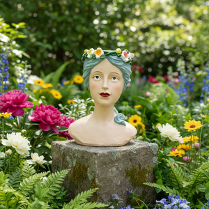 <span class=keywords><strong>Vaso</strong></span> per Fiori a Forma di <span class=keywords><strong>Testa</strong></span> Femminile dal Design Moderno, Decorazione da Parete Verticale <span class=keywords><strong>in</strong></span> Resina Bianca per Casa - Product Image 2