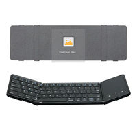 Keyboard Lipat Mini dengan Touchpad Bluetooth Nirkabel untuk Tablet Microsoft Surface Go 2 Pro 3 4 5 6 7 X