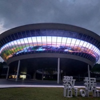 Pantalla LED Transparente GOB para Centros Comerciales, Valla de Vidrio, Panel de Visualización Publicitaria Comercial de Larga Duración