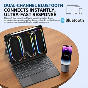 <span class=keywords><strong>Clavier</strong></span> magnétique détachable RICHISON pour iPad, support multi-angles, coque fine et légère pour tablette, <span class=keywords><strong>clavier</strong></span> magique - Product Image 4