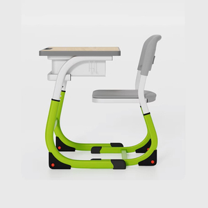 Meubles scolaires au design moderne et luxueux - Ensemble <span class=keywords><strong>chaise</strong></span> et bureau collaboratifs pour l'étude à domicile avec table pour ordinateur portable - Product Image 2
