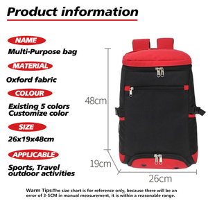 Zaino sportivo con Logo personalizzato zaino da trekking zaino a spalla pieghevole grande capacità <span class=keywords><strong>racchetta</strong></span> da <span class=keywords><strong>Tennis</strong></span> borse - Product Image 5