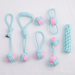 Dokuma polyester pamuk köpek taşlama diş gnawing oyuncak top pet köpek interaktif dekompresyon köpek oyuncak - Product Image 6