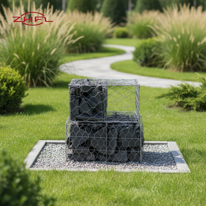 Postes de Malla de Alambre de Hierro Galvanizado para Cercas de Gaviones con Orificios Hexagonales, Revestimiento de PVC, Muro de Contención, Jaula Reforzada - Product Image 4