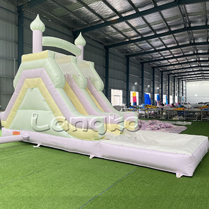 Toboganes inflables más vendidos, tobogán acuático de Casa de rebote de nuevo diseño, tobogán de piscina divertido al aire libre de grado comercial para Fiesta infantil - Product Image 3