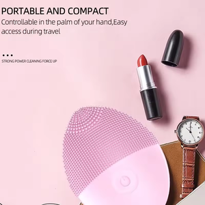 فرشاة تنظيف الوجه الكهربائية الجديدة لعام 2025، أفضل جهاز تدليك يدوي بالموجات فوق الصوتية، ناعمة ومقاومة للماء، مصنوعة من السيليكون للتنظيف العميق - Product Image 3