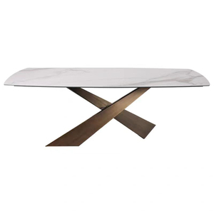 Set Tavolo da <span class=keywords><strong>Pranzo</strong></span> Moderno Minimalista in Pietra Sinterizzata Bianca e Nera con 6 <span class=keywords><strong>Sedie</strong></span> <span class=keywords><strong>per</strong></span> Arredamento <span class=keywords><strong>Sala</strong></span> da <span class=keywords><strong>Pranzo</strong></span> - Product Image 6