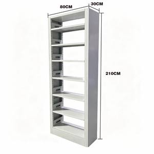 Libreria Moderna in Metallo con Ripiani Regolabili, Scaffale Resistente in Acciaio per <span class=keywords><strong>Ufficio</strong></span> e Archiviazione Commerciale - Product Image 2