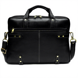 Personalized Genuine Leather Modern Lightweight Eco-Friendly Waterproof Crossbody Convertible Laptop Messenger Protective - Product Image 2