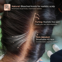 Cheveux Humains Naturels pour Perruque Lace Front Body Wave 5*5 360 HD, Nœuds Blanchis, Sans Colle, Double Drawn, Couleur Personnalisée, Réaliste, Livraison Gratuite