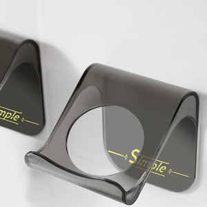 ที่วางมีดโกนติดผนังแบบเรียบง่ายสีเขียวโปร่งใสทนทานชั้นวางของในห้องน้ำสำหรับเครื่องโกนหนวดไฟฟ้า - Product Image 2