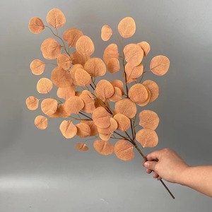 Décoration de table populaire en plastique, plante d'eucalyptus, branche unique de feuille d'eucalyptus, branches d'arbre artificielles - Product Image 4