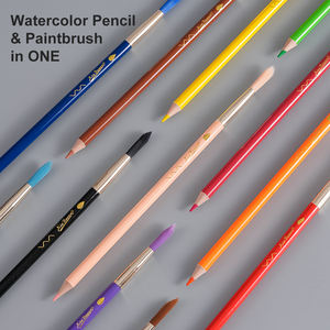 Xin Bowen perlengkapan menggambar seni kuas lukisan, dengan pensil cat air 2 dalam 1 desain alat seni sketsa cat - Product Image 4