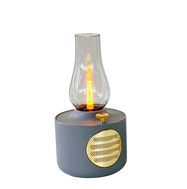 SP-240515-1 Camping Light Olds Table Lamp Led Candles Lights Retro Speaker Kerosene Lamp Sound Box Vintage bluetooth Speaker