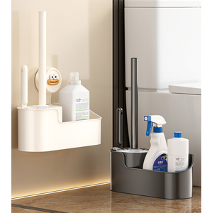 Brosse <span class=keywords><strong>de</strong></span> toilette murale avec brosse <span class=keywords><strong>de</strong></span> <span class=keywords><strong>nettoyage</strong></span> pour espaces étroits - Product Image 6
