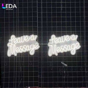 Letrero de Neón LED Personalizado con Forma de Corazón, Acrílico Blanco, Deja un Mensaje, para Bodas, Fiestas, Eventos al Aire Libre, Decoración - Product Image 4