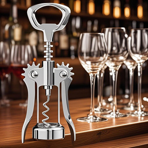Sacacorchos multifuncional de acero inoxidable para vino y cerveza, uso doméstico - Product Image 3