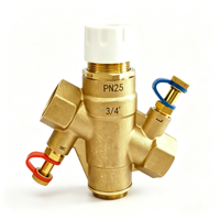 Katup Kontrol Tekanan Independen PICV Hemat Energi Air Listrik untuk Sistem HVAC 0~110 ℃   Suhu Operasi, Tekanan PN16 PN25