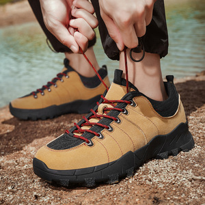 Chaussures pour hommes, style automne 2025, bottes de travail antidérapantes, semelles épaisses et souples, baskets pour hommes, chaussures de randonnée et de montagne en plein air - Product Image 3