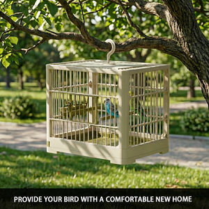 Papağan kafes kuş evi Aviary büyük uzay nefes kuş-yürüyüş cihazı açık taşınabilir görüntüleme kafesi - Product Image 5