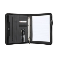 Portefeuille A4 PU cuir conférence dossier porte-documents pour bureau affaires PU Padfolio dossier 3 anneaux portefeuille organisateur