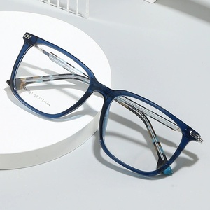 Nouveauté Lunettes <span class=keywords><strong>de</strong></span> <span class=keywords><strong>vue</strong></span> à monture carrée Mode rétro TR90 Femmes Hommes Épaisseur tendance Montures <span class=keywords><strong>de</strong></span> lunettes personnalisées - Product Image 2