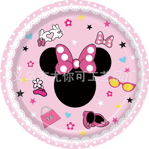 Ensemble de <span class=keywords><strong>vaisselle</strong></span> sur le thème de <span class=keywords><strong>Minnie</strong></span> <span class=keywords><strong>Mouse</strong></span>, 60-80 pièces, décorations d'anniversaire pour les filles et les fêtes d'enfants - Product Image 2