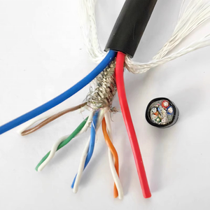 <span class=keywords><strong>สาย</strong></span>ซิลิโคนนำเข้า 4 แกน 1 มม.2 แบบคู่บิดเกลียวป้องกันความร้อน ทนอุณหภูมิสูง นุ่ม RS485 2*2*1 กำลังไฟ 600V สำหรับทำความร้อน - Product Image 3