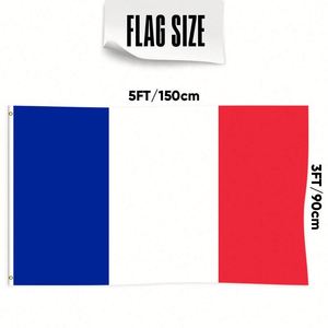 Best-Selling France <b>Flag</b> Polyester 3x5ft High Quality Printing for Outdoor Decor - Product Image 2