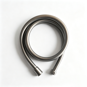 Manguera de Ducha Moderna, Resistente, Flexible, Anti-Torceduras, Color Gris Metálico |   Manguera de PVC para Filtro de Agua, para Plomería de Baño - Product Image 1