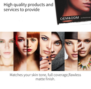 Nhỏ gọn không thấm nước 14 màu sắc tối da đầy đủ bảo hiểm khoáng matte mặt trang điểm nhãn hiệu riêng ép tạo nên bột nền tảng - Product Image 6