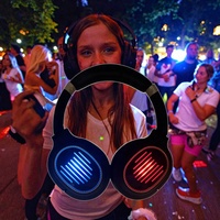 Casque audio sans fil dynamique HiFi étanche pour voyages, avec suppression du bruit, pour disco silencieuse