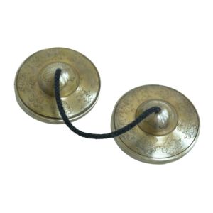 Campanas de Meditación Tingsha de Bronce Antiguo de Alta Calidad, Campana Tibetana de Bronce - Product Image 6