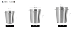 Barista Tools Coffee Dosing <b>Cup</b> Suitable for 51/58mm Portafilter Black Silver Coffee Powder <b>Cup</b> - Product Image 3
