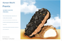 Poudre de préparation pour Mochi Donut Coréen en gros, mélange de pâte à Mochi non collante et moelleuse, ingrédients de boulangerie faciles à cuire