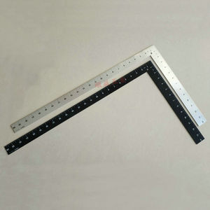 Regla Triangular Metálica de 14x24 Pulgadas, Ángulo Recto para Carpintería y Dibujo Técnico - Product Image 1