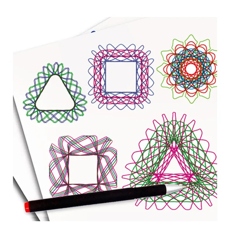 Neue 27 teile/satz Original Spiro graph Design Set, Spiro graph Toys Draw Spiral Designs Ineinandergreifende Zahnräder & Räder für Kinder Art Craft