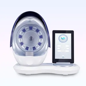 Máquina de teste facial de rugas e umidade da pele, espelho mágico facial, 30w, detector automático de rugas e umidade da pele, analisador de pigmentação