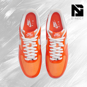 Zapatillas Nike Air Force 1 '07 Lv8 'Safety Orange Patent' Casuales con Cordones para Todas las Temporadas, Estilo Deportivo para Caminar - Product Image 3
