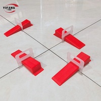 Pince et clips de système de nivellement de carreaux de qualité supérieure en PP durable de 2.5mm avec cales pour carreaux de céramique-Marque YF