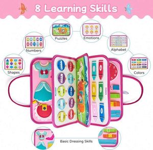 Venta al por Mayor de Juguetes de Viaje Montessori para Niños Pequeños, Libro de Actividades, Juguetes Sensoriales para Niños Pequeños, Tablero de Actividades Montessori para Niños Pequeños - Product Image 3