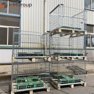 מחסן כבד אחסון חומר מגולוון מתכת עמיד stacket מיכל מתכת עמיד - Product Image 6