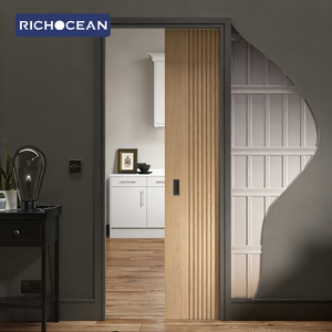 <span class=keywords><strong>Porte</strong></span> <span class=keywords><strong>Coulissante</strong></span> Intérieure en Aluminium et Verre RICHOCEAN à Prix Abordable, Style Grille Française, Portes Escamotables Dissimulées - Product Image 5