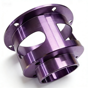 Adaptador de Brida de Aluminio Anodizado CNC con Disipación de Calor - Componente de Conexión para Motocicletas/Industria - Product Image 2