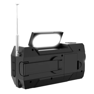 Radio portable d'urgence d'extérieur à succès, lampe torche LED, matériau ABS, alimentation solaire, charge manuelle, batterie externe Alecter - Product Image 3