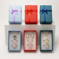 YZ boîte de papier de luxe en gros boîte à bijoux haut de gamme rigide carré ciel terre couverture recyclable Qixi saint valentin boîte à bagues