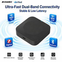 Passerelle SIXWGH Tuya double Wi-Fi ZigBee+BLE, Hub intelligent pour la maison, télécommande universelle, contrôle vocal Alexa, contrôle par application pour Android